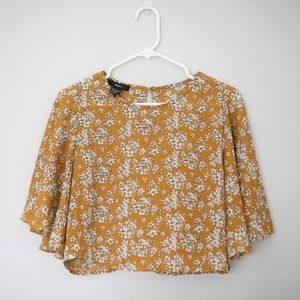 Bat sleeve floral blouse